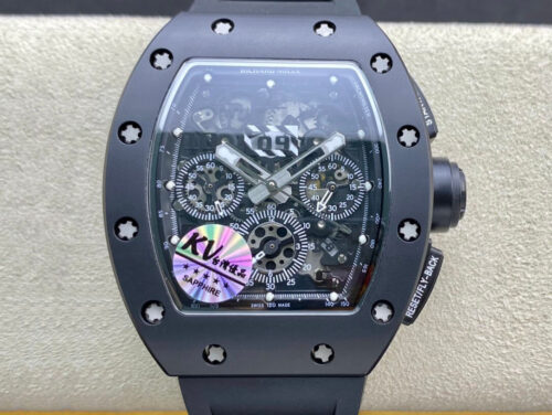 Richard Mille RM011 KV Factory Ceramic Black Case Replica Watch