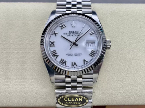 Rolex Datejust M126234-0025 36MM Clean Factory White Dial Replica Watch