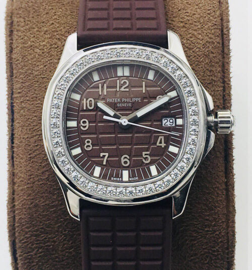 Patek Philippe Aquanaut 5067A-023 Quartz Movement PPF Factory Brown Dial Replica Watch