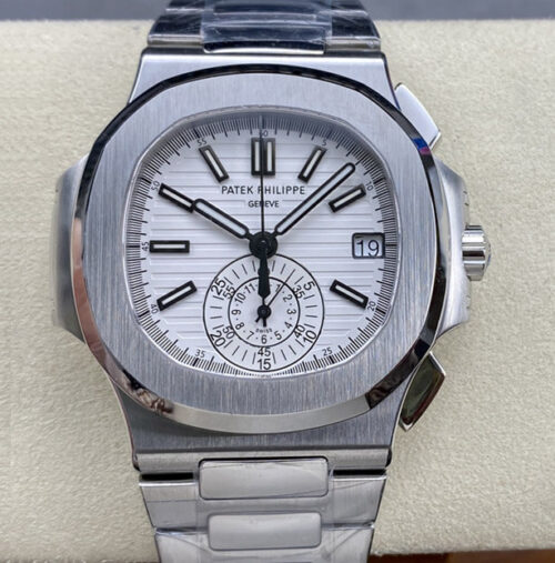 Patek Philippe Nautilus 5980/1A-019 PPF Factory White Dial Replica Watch