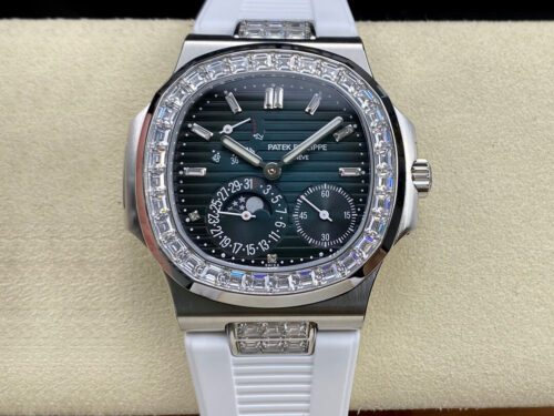 Patek Philippe Nautilus 5712GR GR Factory Diamond Bezel Replica Watch