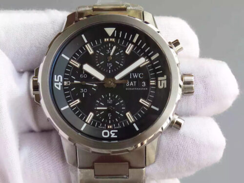 IWC Aquatimer IW376804 V6 Factory Black Dial Replica Watch