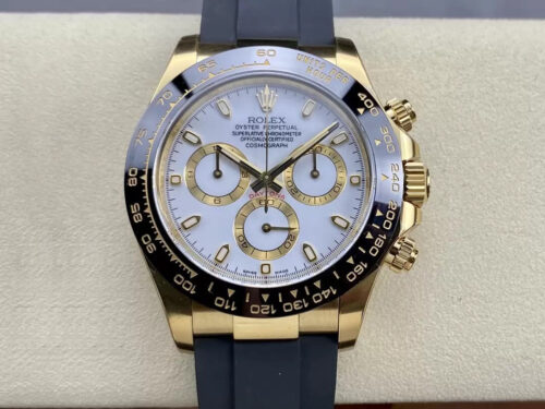 Rolex Cosmograph Daytona M116518LN-0041 Clean Factory Rubber Strap Replica Watch