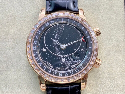 Patek Philippe Grand Complications 6104R-001 AI Factory Sky Moon Rose Gold Replica Watch