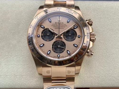 Rolex Cosmograph Daytona M116505-0009 Clean Factory Rose Gold Replica Watch