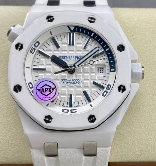 Audemars Piguet Royal Oak Offshore 15707CB.OO.A010CA.01 APS Factory White Ceramic Replica Watch