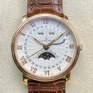 Blancpain Villeret 6654 OM Factory V3 Leather Strap Replica Watch