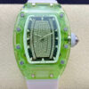 Richard Mille RM07-02 Pink Lady Sapphire RM Factory White Rubber Strap Replica Watch