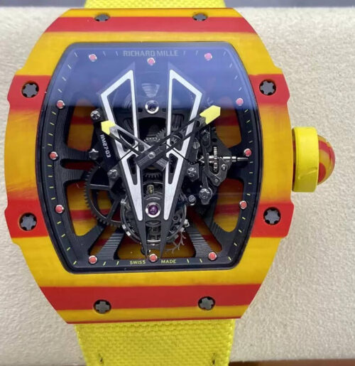 Richard Mille RM27-03 Tourbillon BBR Factory Yellow Carbon Fiber Case Replica Watch