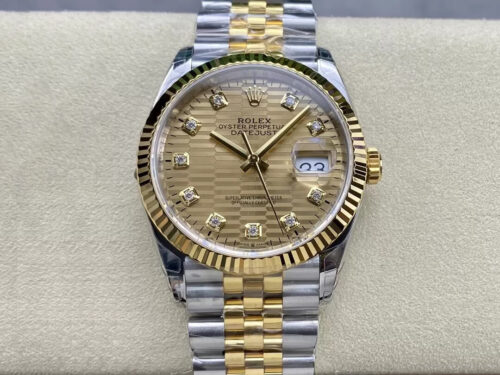 Rolex Datejust M126233-0045 36MM VS Factory Gold Dial Replica Watch