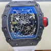 Richard Mille RM35-02 Carbon Fiber T+ Factory White Rubber Strap Replica Watch