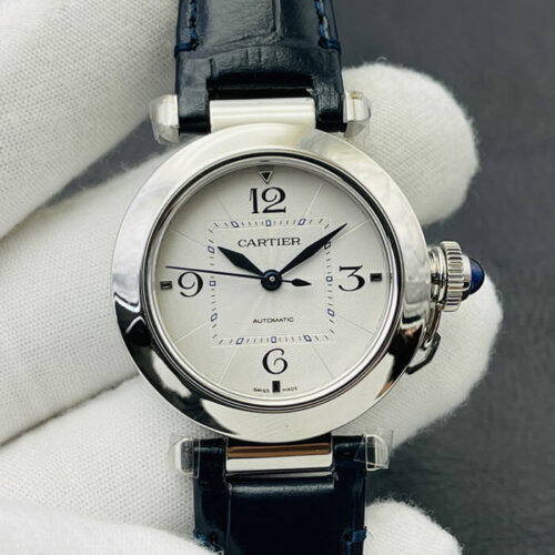 Cartier Pasha WSPA0012 35MM BV Factory Leather Strap Replica Watch