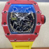 Richard Mille RM35-02 T+ Factory Carbon Fiber Case Yellow Rubber Strap Replica Watch