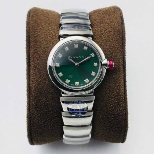 Bvlgari LVCEA BV Factory Stainless Steel Green Dial Replica Watch