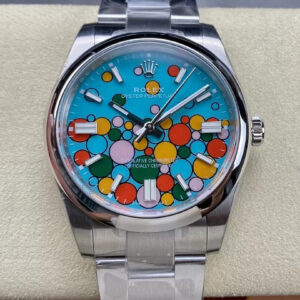 Rolex Oyster Perpetual M124300-0008 41MM EW Factory Turquoise Blue Dial Replica Watch