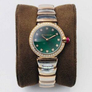 Bvlgari LVCEA BV Factory Rose Gold Green Dial Replica Watch