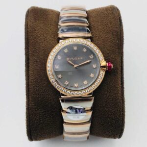Bvlgari LVCEA BV Factory Rose Gold Gray Dial Replica Watch