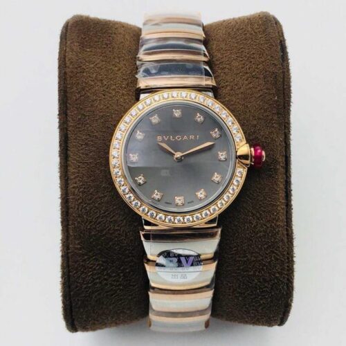 Bvlgari LVCEA BV Factory Rose Gold Gray Dial Replica Watch