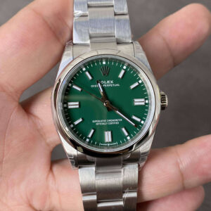 Rolex Oyster Perpetual M126000-0005 36MM VS Factory Green Dial Replica Watch