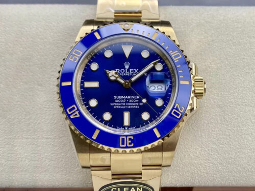 Rolex Submariner M126618lb-0002 41MM Clean Factory Yellow Gold Replica Watch