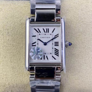 Cartier Tank WSTA0052 AF Factory Steel Strap Replica Watch