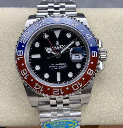 Rolex GMT Master II M126710BLRO-0001 Clean Factory V3 Steel Strap Replica Watch