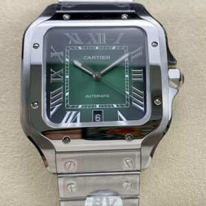 Cartier De Santos WSSA0062 BV Factory Green Dial Replica Watch