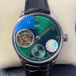 IWC Portuguese ZF Factory Tourbillon Green Dial Replica Watch