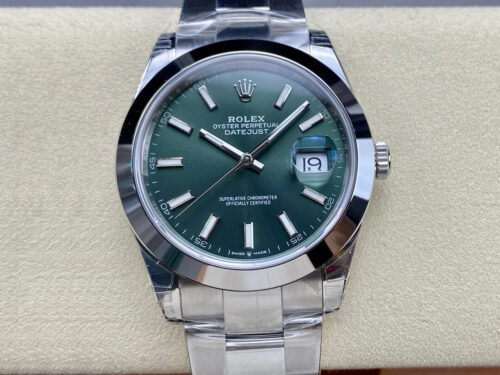 Rolex Datejust M126300-0019 41MM VS Factory Green Dial Replica Watch