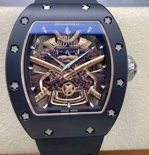Richard Mille RM47 YS Factory Tourbillon Skeleton Dial Replica Watch