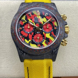 Rolex Daytona Cosmograph Diw Custom Version Noob Factory Yellow Strap Replica Watch