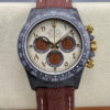 Rolex Daytona Cosmograph Diw Custom Version Noob Factory Brown Strap Replica Watch