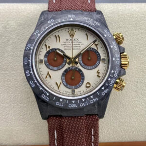Rolex Daytona Cosmograph Diw Custom Version Noob Factory Brown Strap Replica Watch