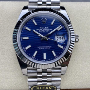 Rolex Datejust 41MM M126334-0032 Clean Factory Blue Dial Replica Watch