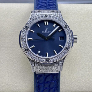 Hublot Classic Fusion 33MM Quartz HB Factory Blue Dial Replica Watch