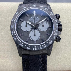 Rolex Daytona Cosmograph Diw Custom Version Noob Factory Black Strap Replica Watch