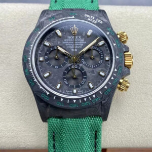 Rolex Daytona Cosmograph Noob Factory Diw Custom Version Dark Green Strap Replica Watch