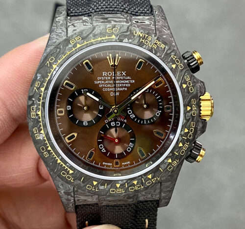 Rolex Daytona Cosmograph Noob Factory Diw Custom Version Brown Dial Replica Watch