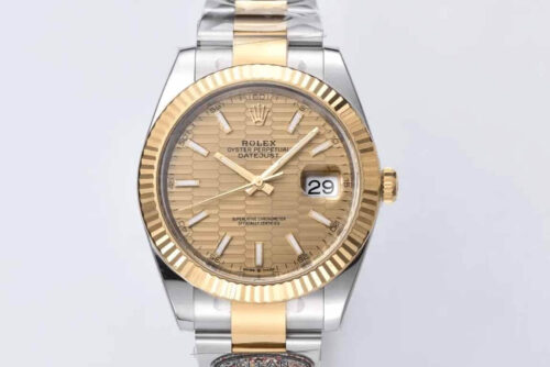 Rolex Datejust 41MM M126333-0021 Clean Factory Yellow Gold Replica Watch