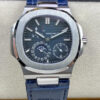 Patek Philippe Nautilus 5712 GR Factory Blue Leather Strap Replica Watch