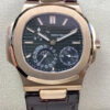 Patek Philippe Nautilus 5712 GR Factory Leather Strap Replica Watch