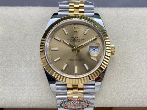 Rolex Datejust 41MM M126333-0010 Clean Factory Yellow Gold Replica Watch