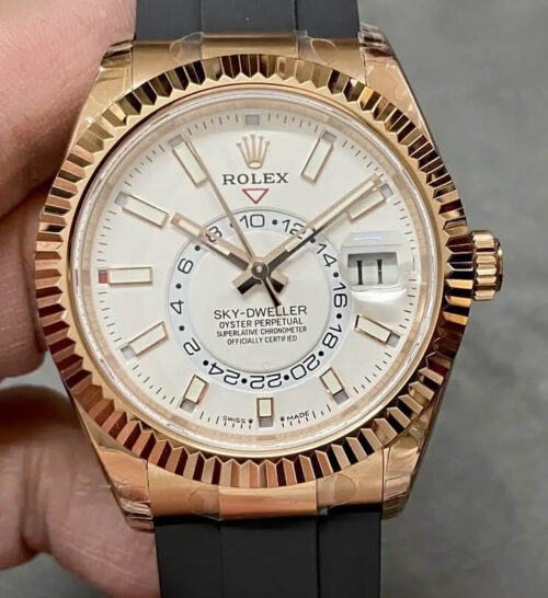 Rolex Sky Dweller M326235-0004 Noob Factory Gold Case Replica Watch