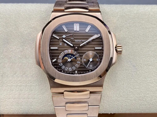 Patek Philippe Nautilus 5712/1R-001 GR Factory Brown Dial Replica Watch