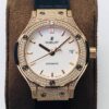 Hublot Classic Fusion 38MM HB Factory Diamond White Dial Replica Watch