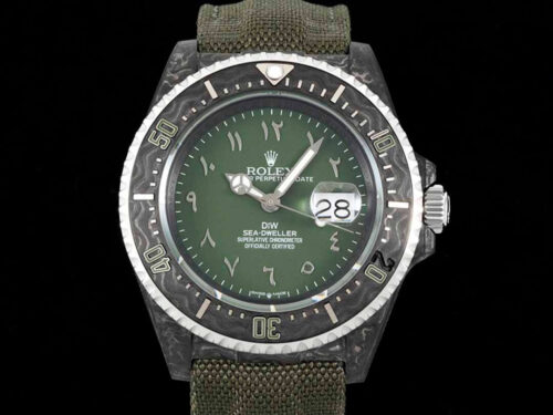 Rolex Sea-Dweller Diw Factory Carbon Fiber Green Dial Replica Watch