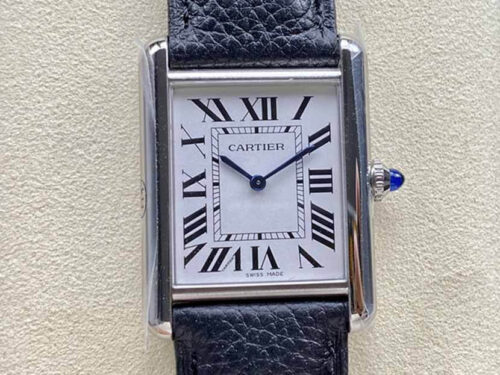 Cartier Tank WSTA0041 K11 Factory Silver White Dial Replica Watch