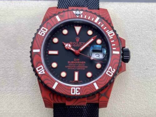 Rolex Submariner VS Factory Red Carbon Fiber Case Replica Watch