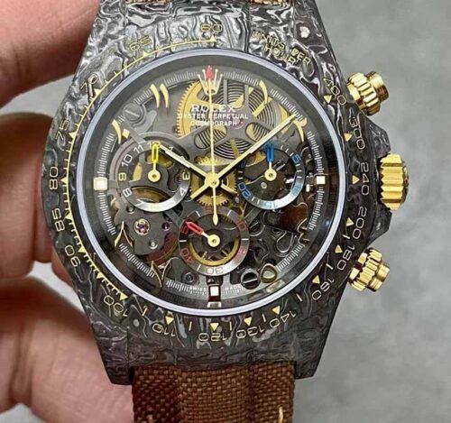 Rolex Daytona Diw Factory Carbon Fiber Hollow Dial Replica Watch