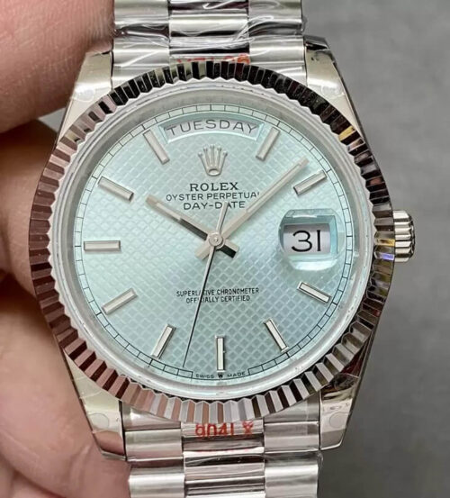 Rolex Day Date M228236 GM Factory Blue Dial Replica Watch